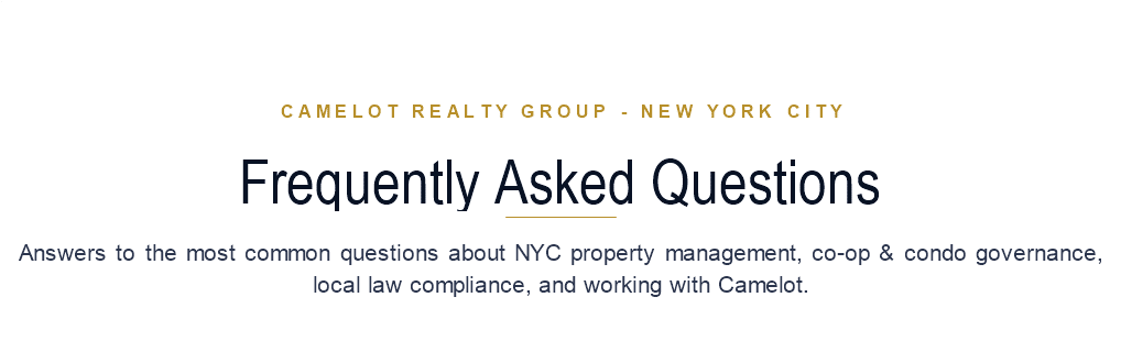 NYC Property Management FAQ